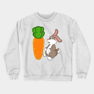 Rabbit with Carrot Crewneck Sweatshirt